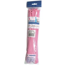 260 Pink Twisting Balloons for Animals - 50 Count Pack - Image 1