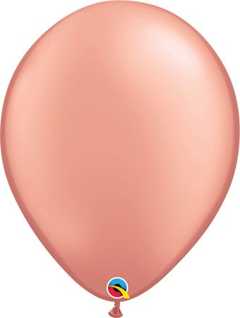 Metallic Rose Gold Balloon - Bag of 50 - Image 1