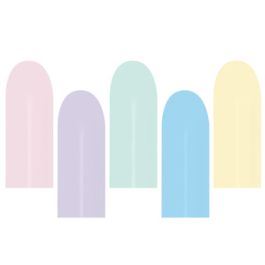 Pastel Matte 260 Twisting Balloons - 100 Count - Image 1