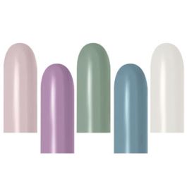 Pastel Dusk Latex Balloons 260 - 50-Pack - Image 1