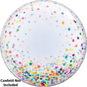 Colorful Confetti Balloon 3-Pack - Party Supplies - Image 1
