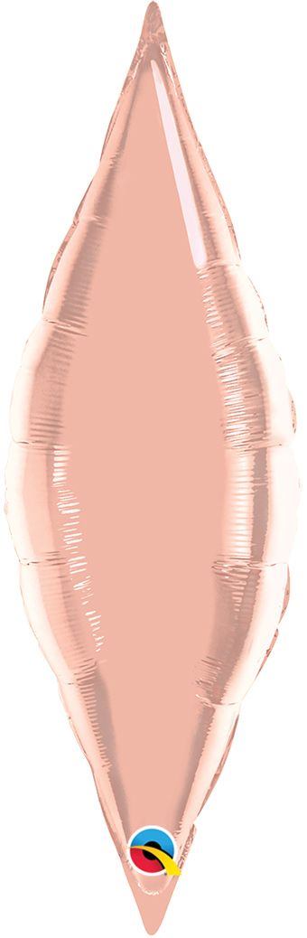 Rose Gold Taper Balloon - 5-Pack - Image 1