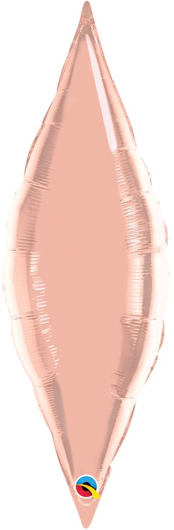 Rose Gold Taper Balloon - 5-Pack - Image 1