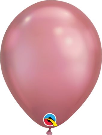 Chrome Mauve Latex Balloon - 11 Inch Metallic Finish - Image 1