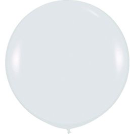 White Latex Balloons 24 Inch - 10-Pack - Image 1