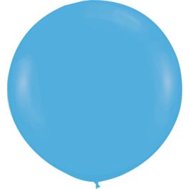 Blue Latex Balloons 24 Inch Round - 10-Count Bulk Pack - Image 1