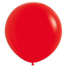 Red Latex Balloons 24 Inch - 10-Pack Bulk - Image 1