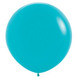 Turquoise Blue Latex Balloons 24 Inch - 10-Pack - Image 1