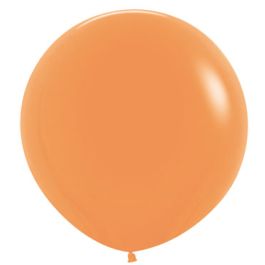 Neon Orange Balloons 24 Inch - 10-Pack Bulk - Image 1