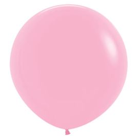 Bubble Gum Pink Latex Balloons 24 Inch - 10-Pack - Image 1