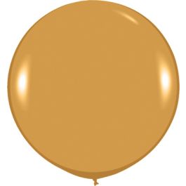 Metallic Gold Balloons 24 Inch Round - 10-Pack - Image 1