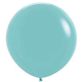Robin's Egg Blue Latex Balloons 24 Inch - 10-Pack - Image 1