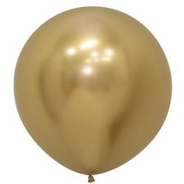 Gold Latex Balloons 24 Inch - 10 Count Party Pack - Image 1