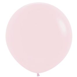 Pastel Matte Pink Latex Balloons 24 Inch - 10-Pack - Image 1