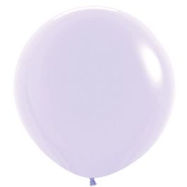 Pastel Lilac Latex Balloons 24 Inch - 10-Pack - Image 1