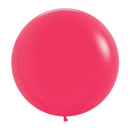 Raspberry Latex Balloons 24 Inch - 10-Pack - Image 1