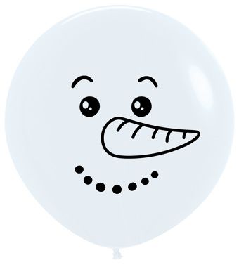 Snowman Balloon 12" - Winter Holiday Party - Image 1