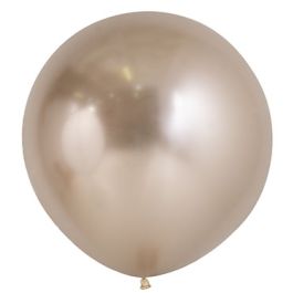 Champagne Latex Balloon 24 Inch - 10-Pack - Image 1