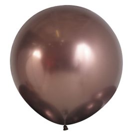 Bronze Round Latex Balloons 24 Inch - 10-Pack - Image 1