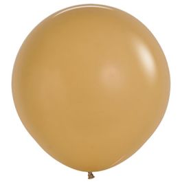 Latte Round Balloons 24 Inch - 10 Count Party Pack - Image 1