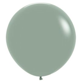 Pastel Dusk Laurel Green Latex Balloons 24 Inch - 10-Pack - Image 1