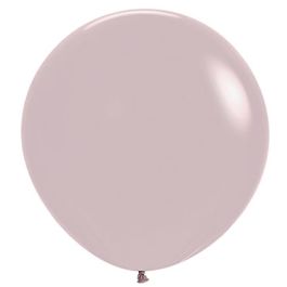 Pastel Dusk Rose Latex Balloons 24 Inch Round - 10-Pack - Image 1