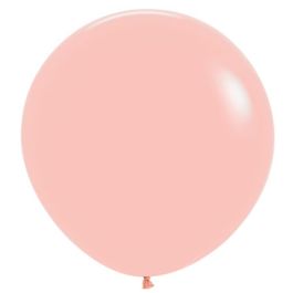 Pastel Pink Balloon 24 Inch Round - 10-Pack - Image 1
