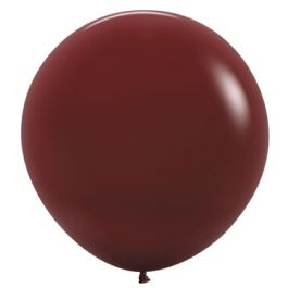 Merlot Latex Balloon 24 Inch - 10-Pack - Image 1