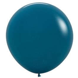 Deep Teal Latex Balloons 24 Inch - 10-Pack - Image 1