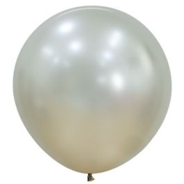 Silk Cream Pearl Latex Balloons 24 Inch - 10-Pack - Image 1