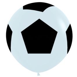 Soccer Ball Latex Balloon 24 Inch - 10-Pack - Image 1