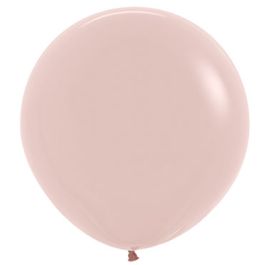 Creamy Blush Latex Balloons 24 Inch - 10-Pack - Image 1