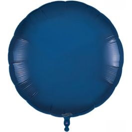 Navy Blue Balloon 36 Inch Round Foil Balloon - Image 1