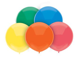 Primary Color Balloons - 100 Count Bulk - Image 1