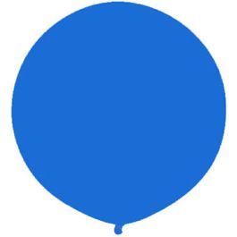 Blue Round Balloon 72 Inch - Single Latex Party Decoration - Image 1