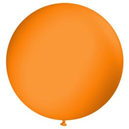 Orange Round Balloon 72 Inch Latex - Giant Party Decor - Image 1