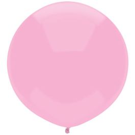 Pink Balloon 72 Inch Round Latex Decoration - Single Unit - Image 1