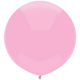 Pink Round Balloon 72 Inch - Giant Latex Party Decoration - Image 1