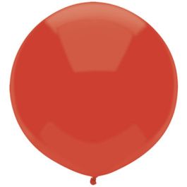 Red Round Balloon 72 Inch Latex Party Decoration - Image 1