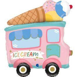 Ice Cream Truck Foil Balloon 38 Inch - 1 Pack - Image 1