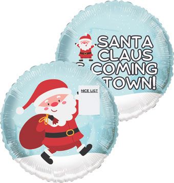 Santa Claus Balloons - 3-Pack - Image 1