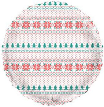 Festive Ugly Sweater Plates - 5-Pack - Image 1