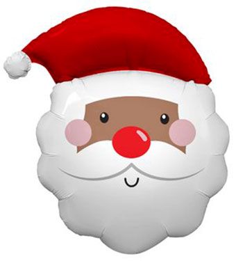 Festive Santa Balloon - 3-Pack - Image 1