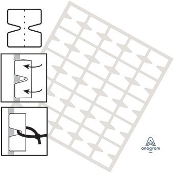 Adhesive Butterfly Tabs - 100 Count - Image 1