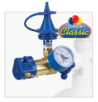Inflator with Gauge & Push Valve - Party Supplies - Image 1