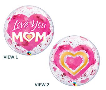 Love You Mom Balloons - 3-Pack - Image 1