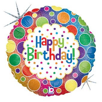 Rainbow Dots Balloon - 5-Pack - Image 1