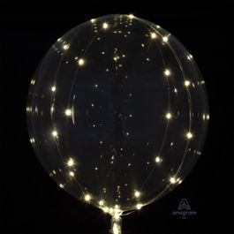 Crystal Clear Illuminated Balloon 18 Inch Foil Decoration - Image 1