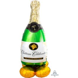 Champagne Wine Bottle Foil Balloon 60 Inch - Image 1