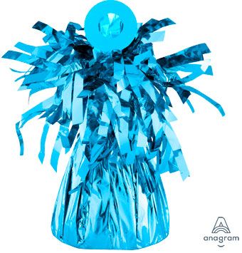 Baby Blue Pom-Pom Decorations - 5-Pack - Image 1